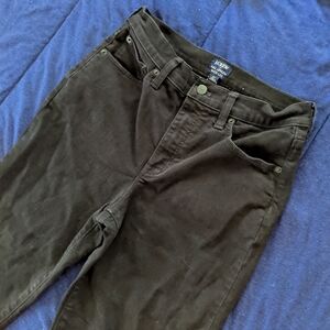 J Crew Factory Full Length Wide Leg Black Denim